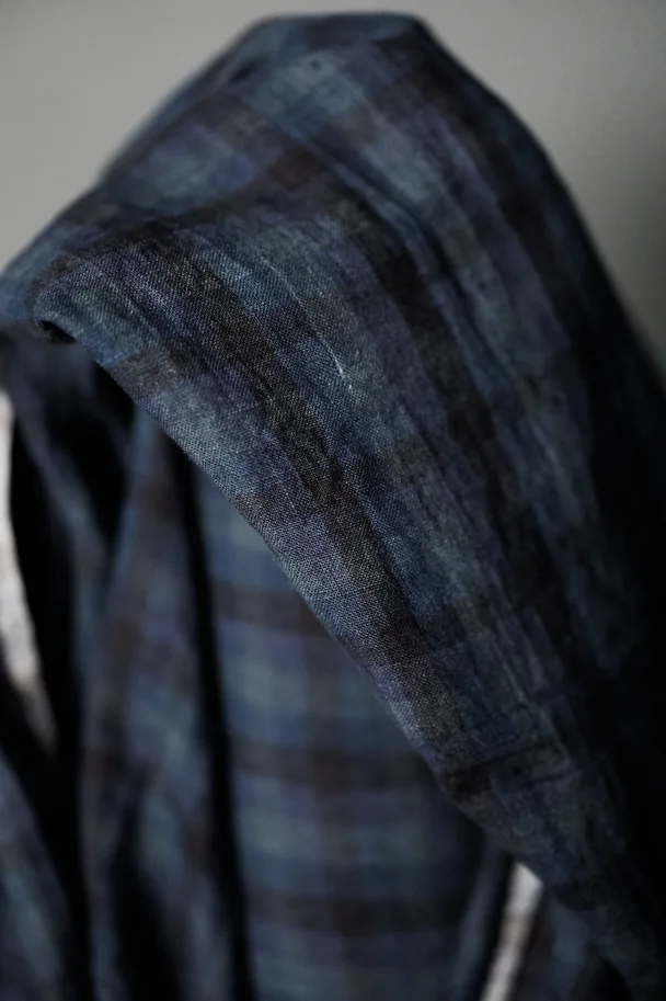 Leinen Washed - All The Blues Check