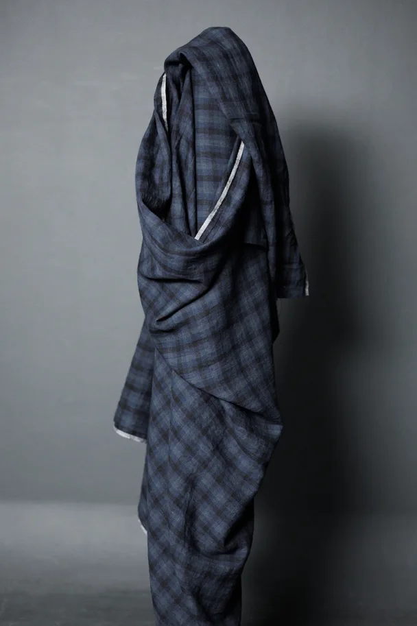 Leinen Washed - All The Blues Check