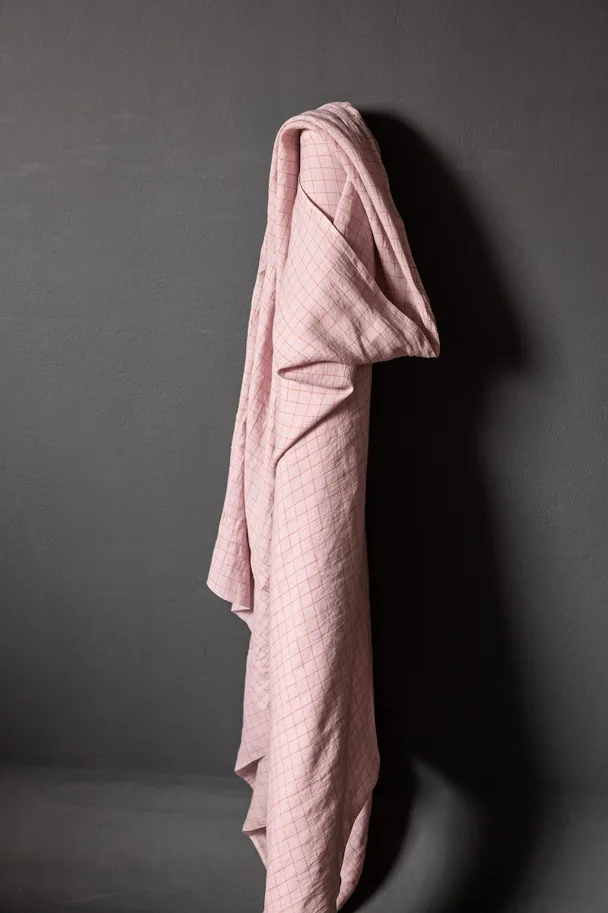 Leinen Washed - Bertie Rose Orange Check