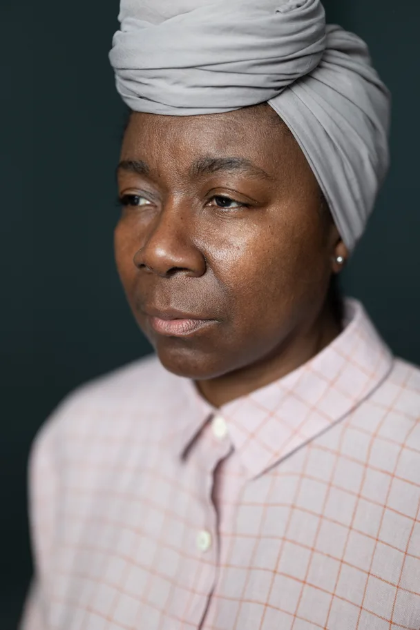 Leinen Washed - Bertie Rose Orange Check