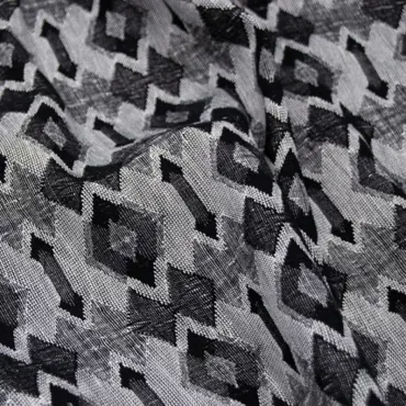 Bio Leinen Jacquard - Art Deco