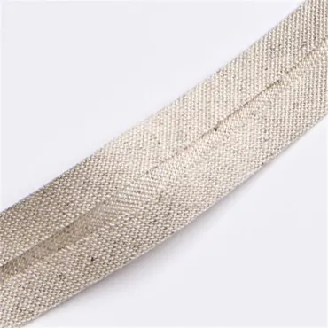 Leinen-Baumwolle Schrägband - Natural