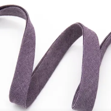 Organic Bias Binding - Chambray Violette