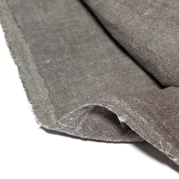 Leinen Washed Extrabreit - Lava