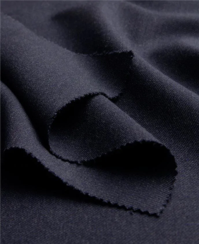 Wool Fabric Deadstock - Gabardine Blu Scuro
