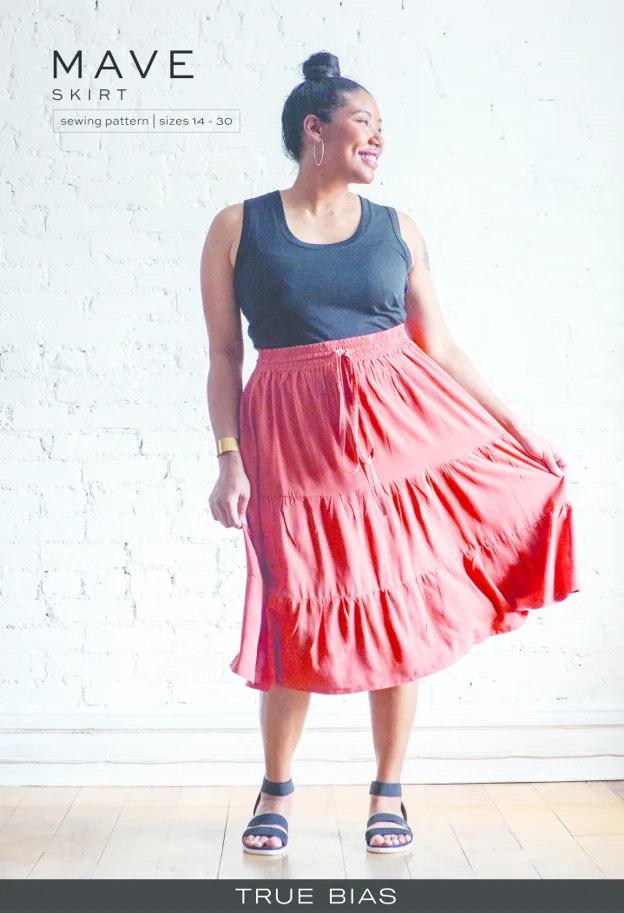 Mave Skirt 14-30 - True Bias Sewing Pattern (English)