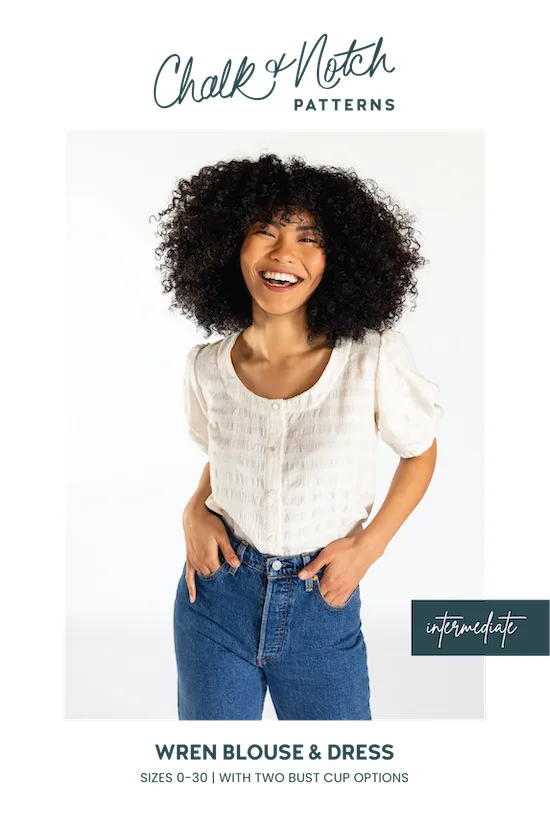 Wren Dress and Top - Chalk & Notch Schnittmuster (Englisch)