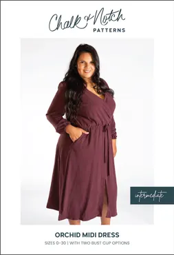 Orchid Midi Dress - Chalk & Notch Sewing Pattern (English)