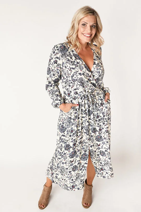 Orchid Midi Dress - Chalk & Notch Sewing Pattern (English)