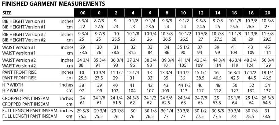 Burnside Bibs 00-20 - Sew House Seven Sewing Pattern (English)