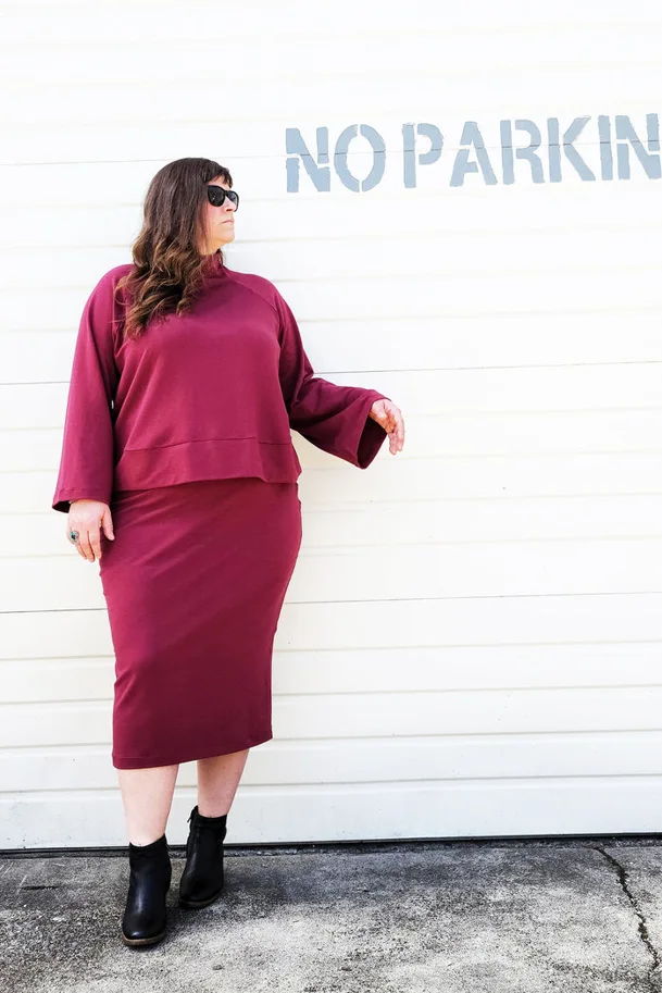 Cosmos Sweatshirt and Elemental Skirt 16-34 - Sew House Seven Schnittmuster (Englisch)