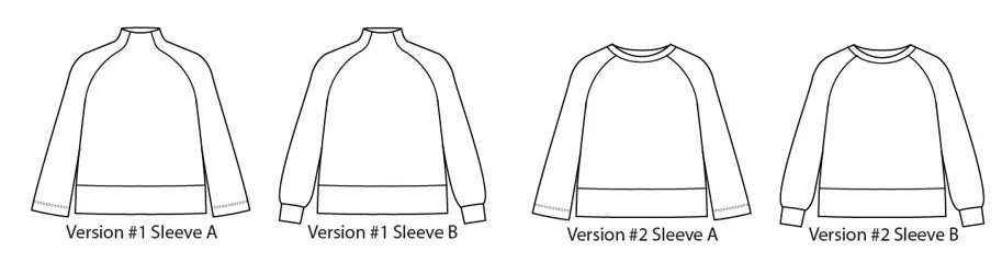 Cosmos Sweatshirt and Elemental Skirt 16-34 - Sew House Seven Schnittmuster (Englisch)