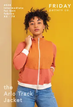 The Arlo Track Jacket - Friday Pattern Company Sewing Pattern (English)