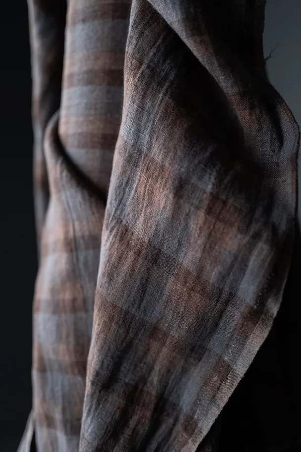 Leinen Washed - Cassel Mauve Check
