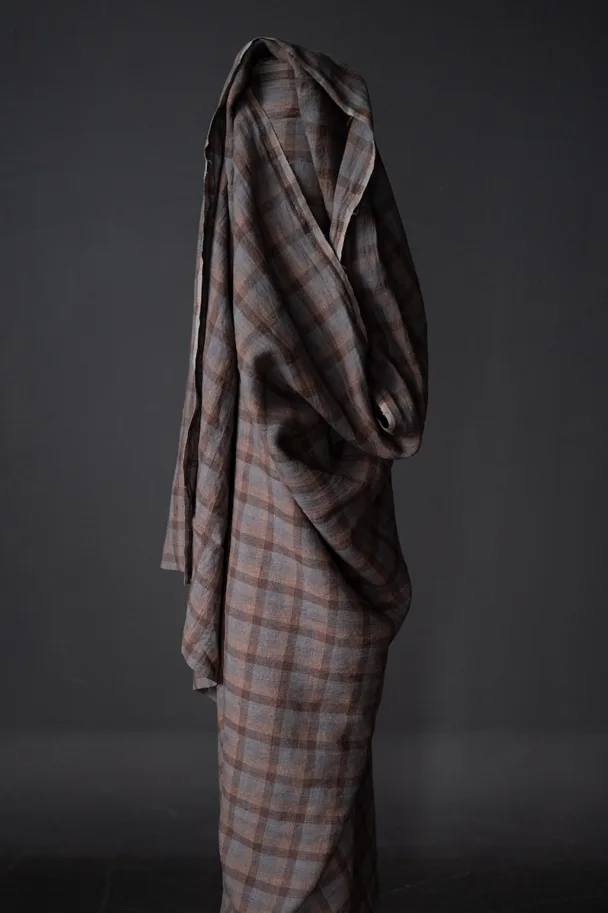Leinen Washed - Cassel Mauve Check
