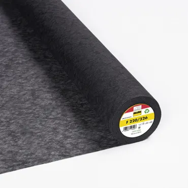 F220 Fusible Interlining Recycled - Anthracite
