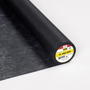 H180 Fusible Interlining  - Black