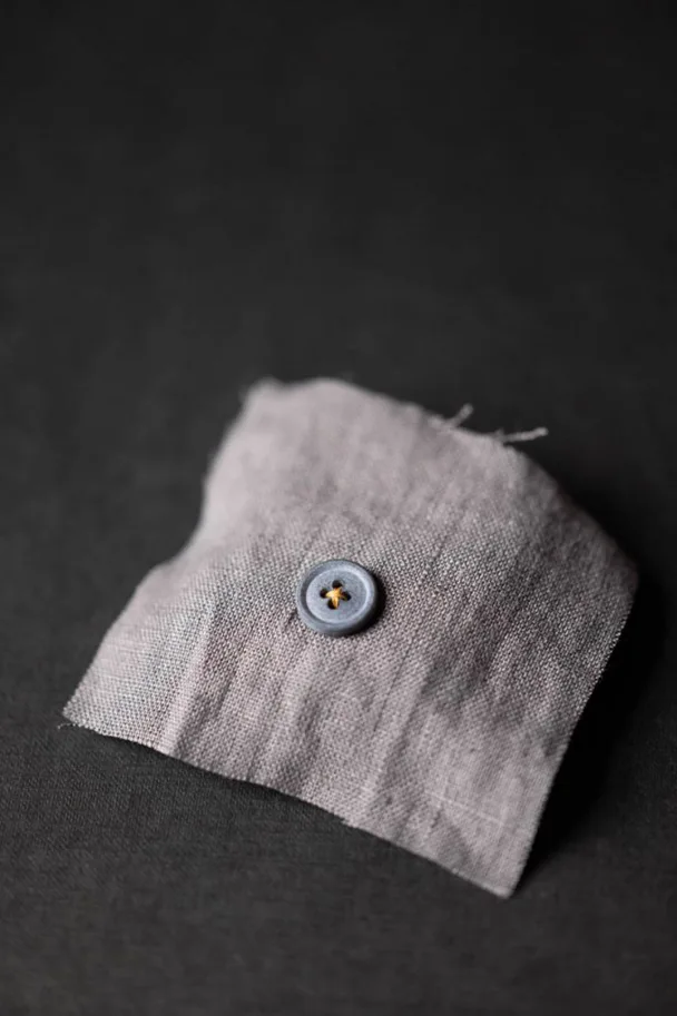 Bio Cotton Knopf 15mm - Polar Grey