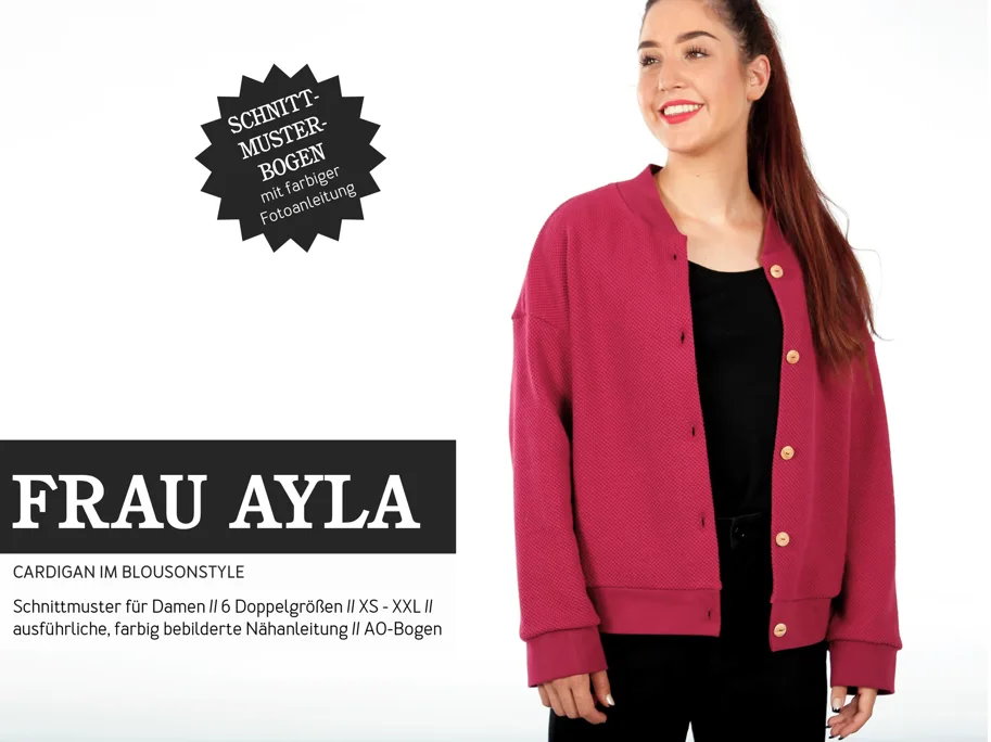 Frau Ayla Cardigan - Studio Schnittreif Schnittmuster