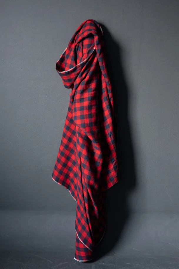 Leinen Washed - Hettie Red Midnight Check