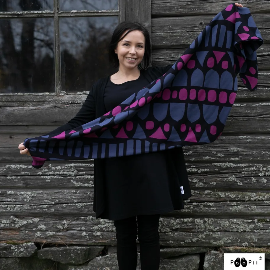 Organic Knit Jacquard - Raanu (Rug) Blueberry Pink