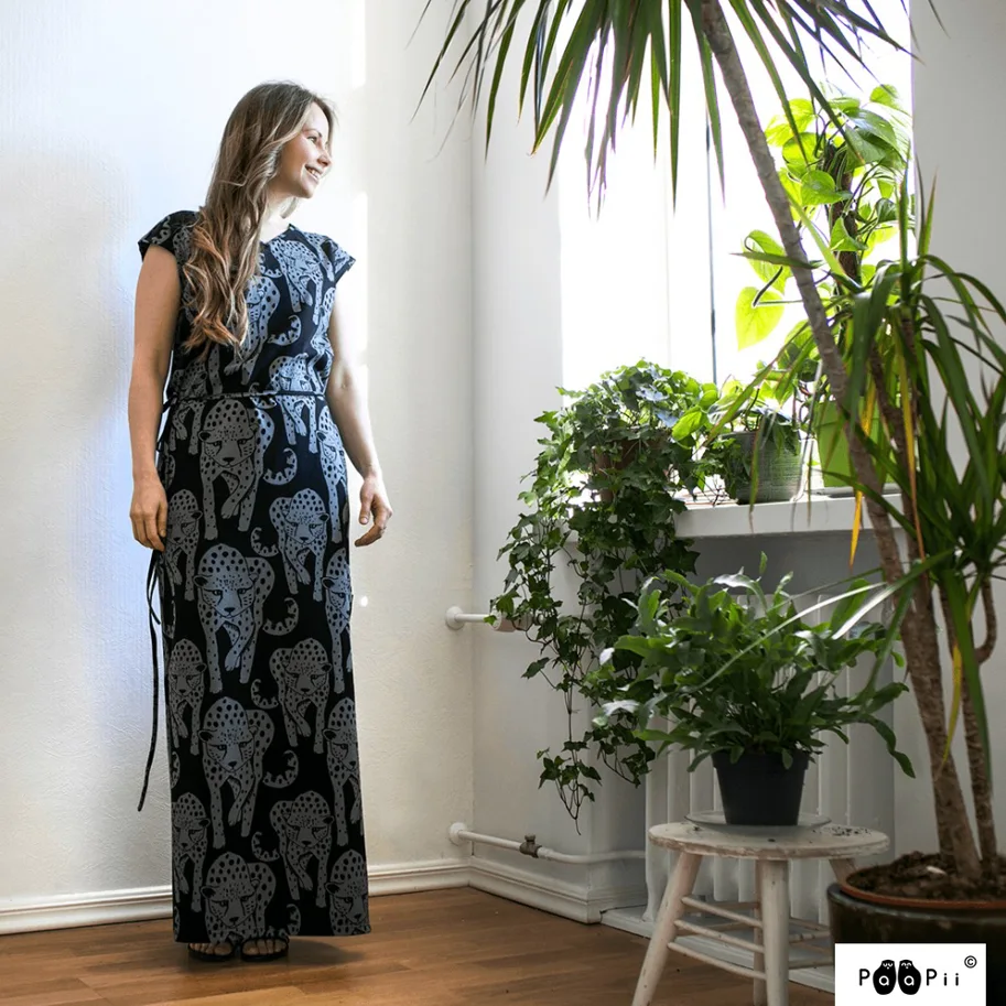 Organic Jersey - Cheetah Dark Grey