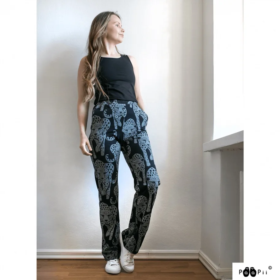 Organic Jersey - Cheetah Dark Grey