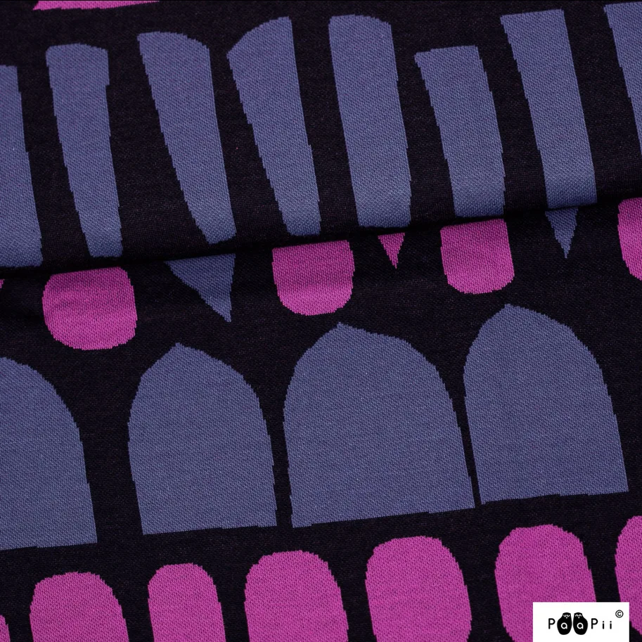 Organic Knit Jacquard - Raanu (Rug) Blueberry Pink