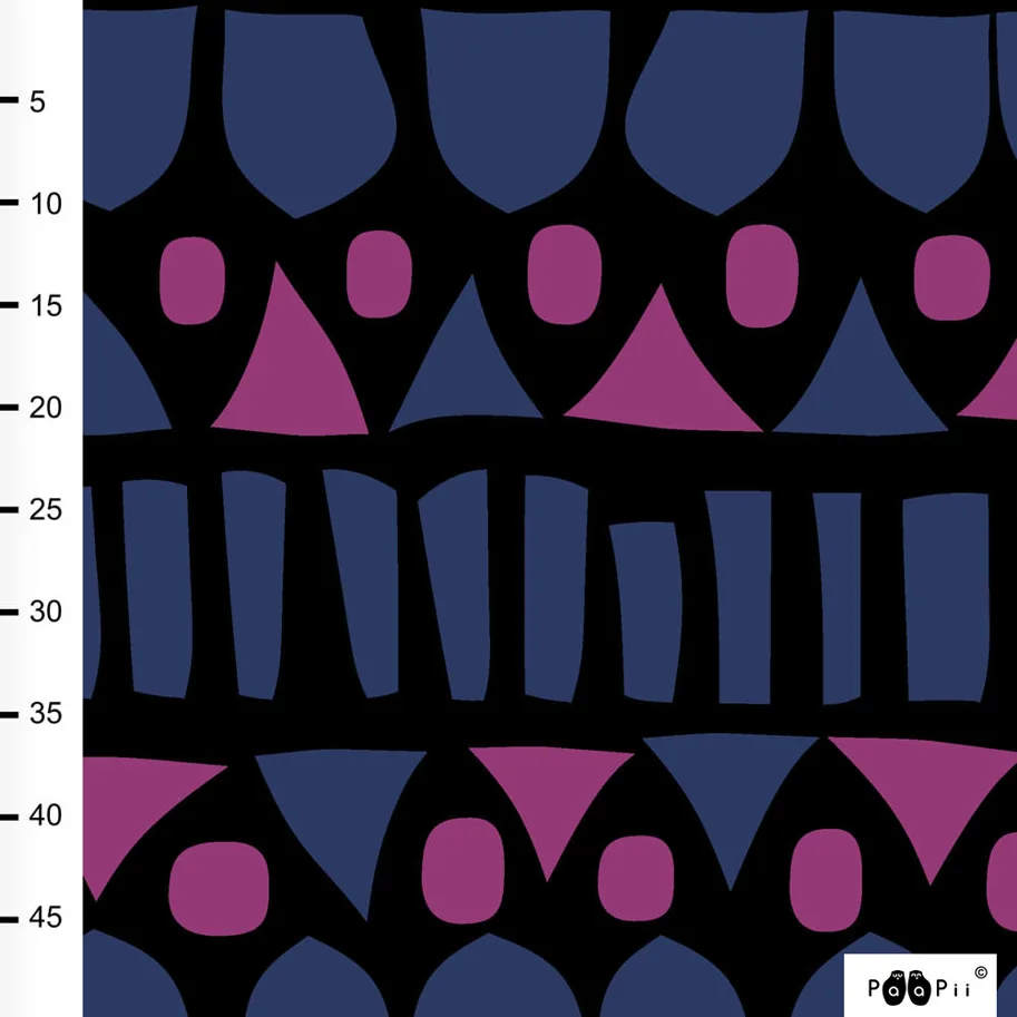 Organic Knit Jacquard - Raanu (Rug) Blueberry Pink