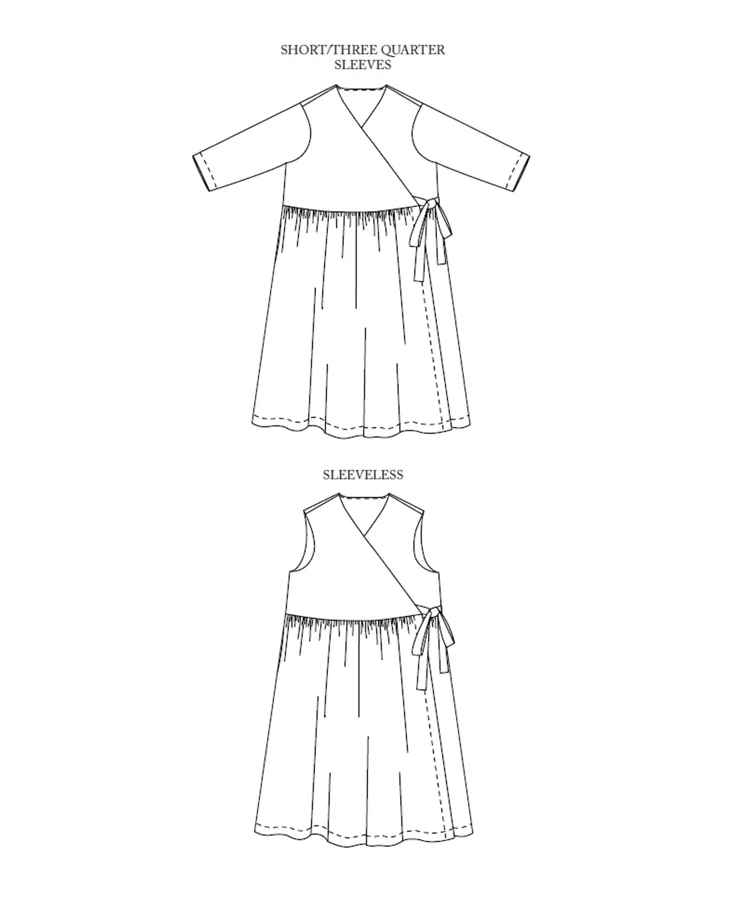 The Etta Wrap Dress 6-18 - Merchant & Mills Sewing Pattern (English)