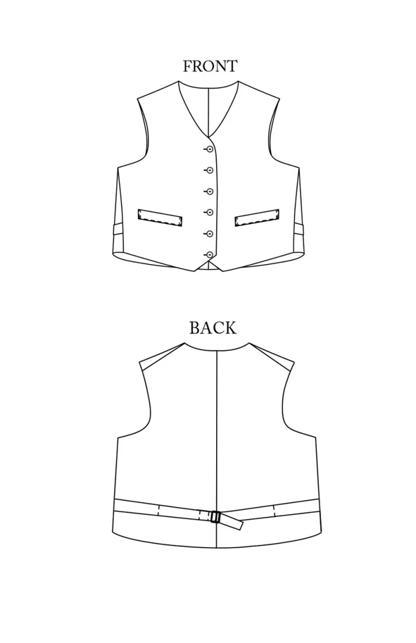 The Miller Waistcoat 18-28 - Merchant & Mills Schnittmuster (Englisch)