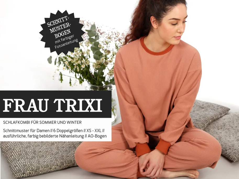 Frau Trixi Pijama Schlafkombi - Studio Schnittreif Schnittmuster