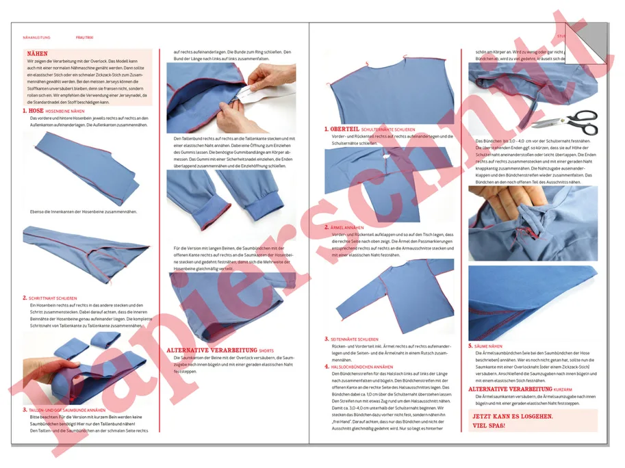 Frau Trixi Pijama Schlafkombi - Studio Schnittreif Schnittmuster