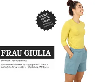 Frau Giulia Shorts mit Reissverschluss - Studio Schnittreif Sewing Pattern (German)