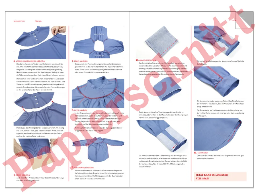 Frau Uta Bluse mit Passe - Studio Schnittreif Schnittmuster