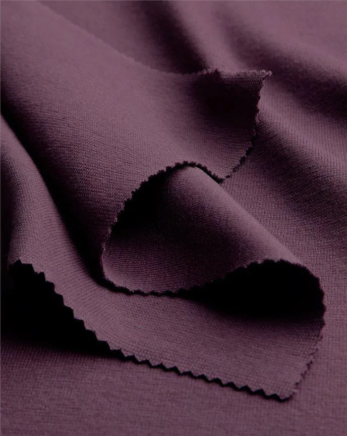 Organic Ribbing 1x1 Fine - Aubergine