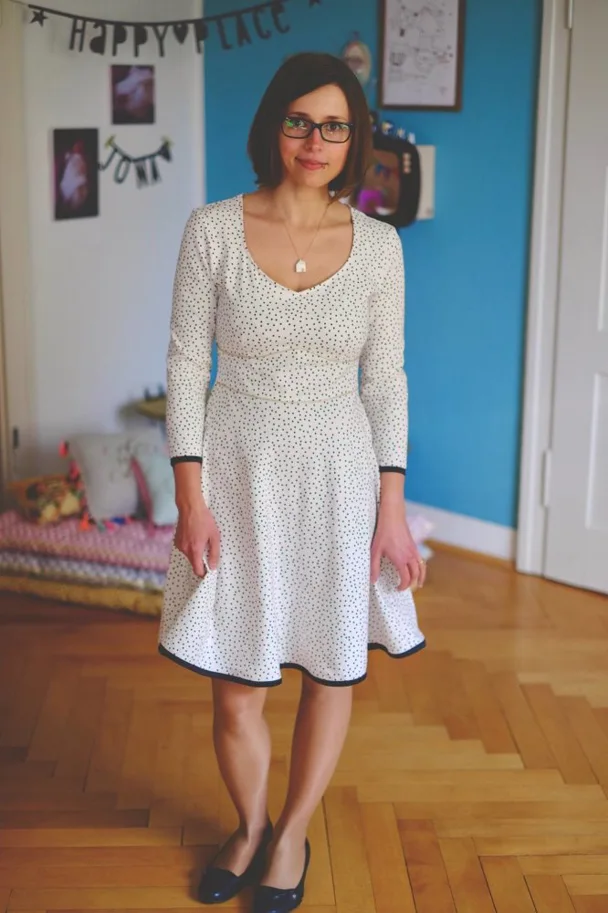 Bio Jersey - Dotties Weiss