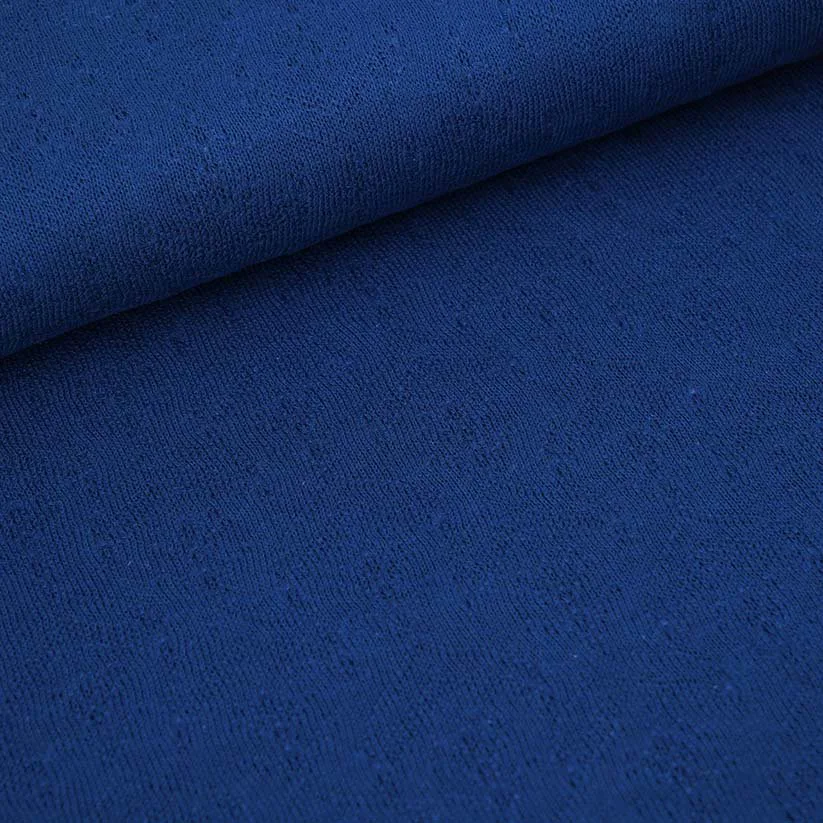 Bio Sommerstrick - Blüten Marineblau