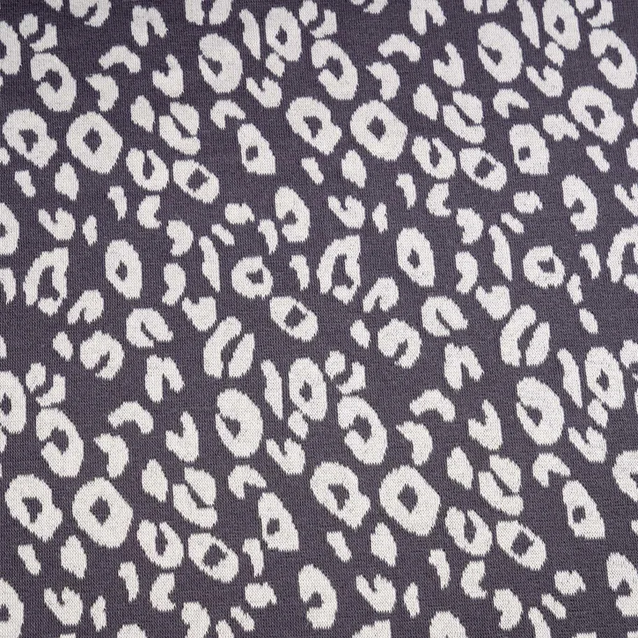 Bio Strick-Jacquard - Leo Dunkelgrau