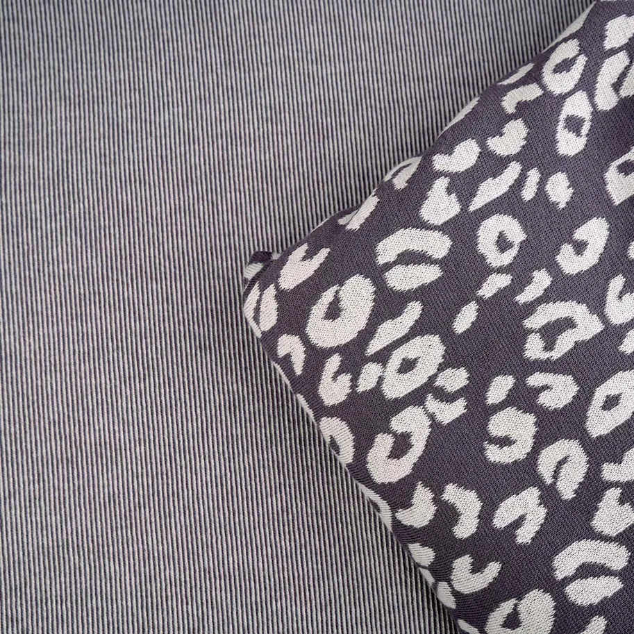 Bio Strick-Jacquard - Leo Dunkelgrau