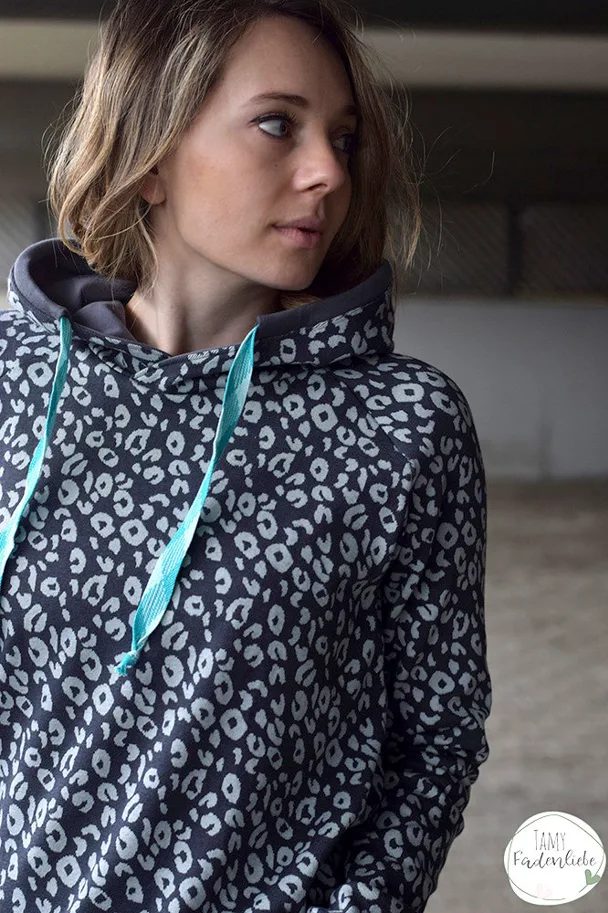 Bio Strick-Jacquard - Leo Dunkelgrau