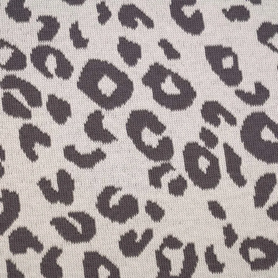 Organic Knit Jacquard - Leo Hellgrau