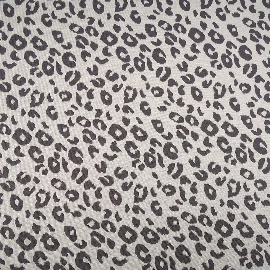 Organic Knit Jacquard - Leo Hellgrau