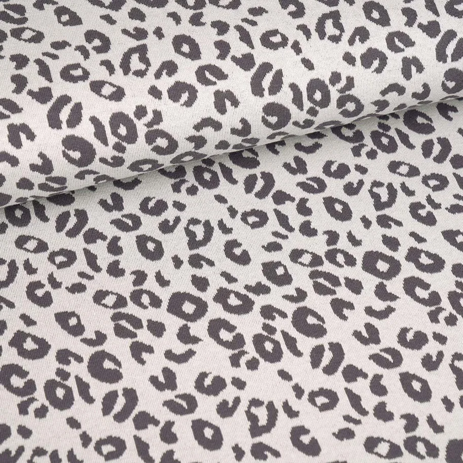 Organic Knit Jacquard - Leo Hellgrau