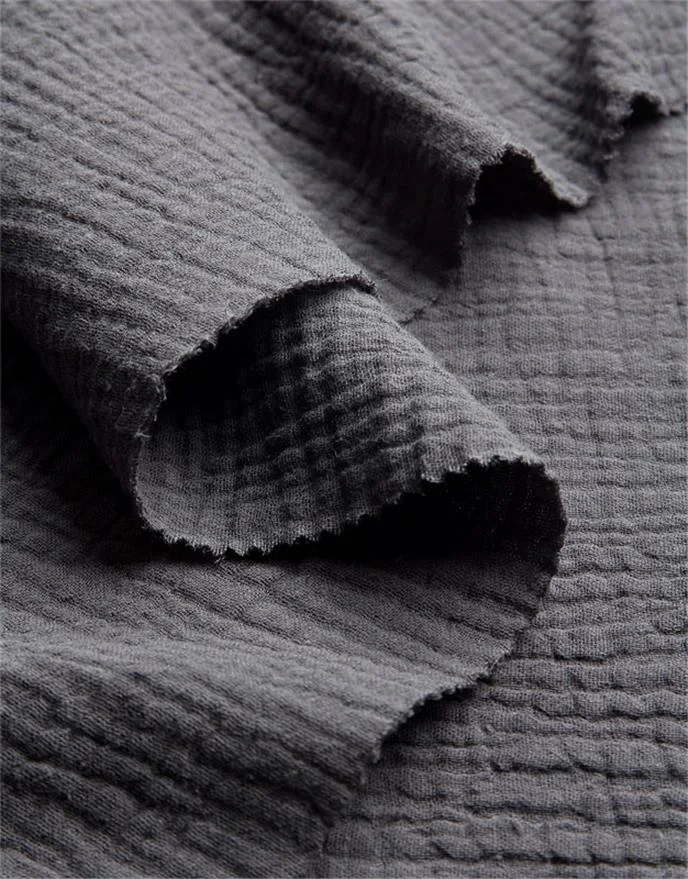 Bio Double Gauze - Uni Stone Grey