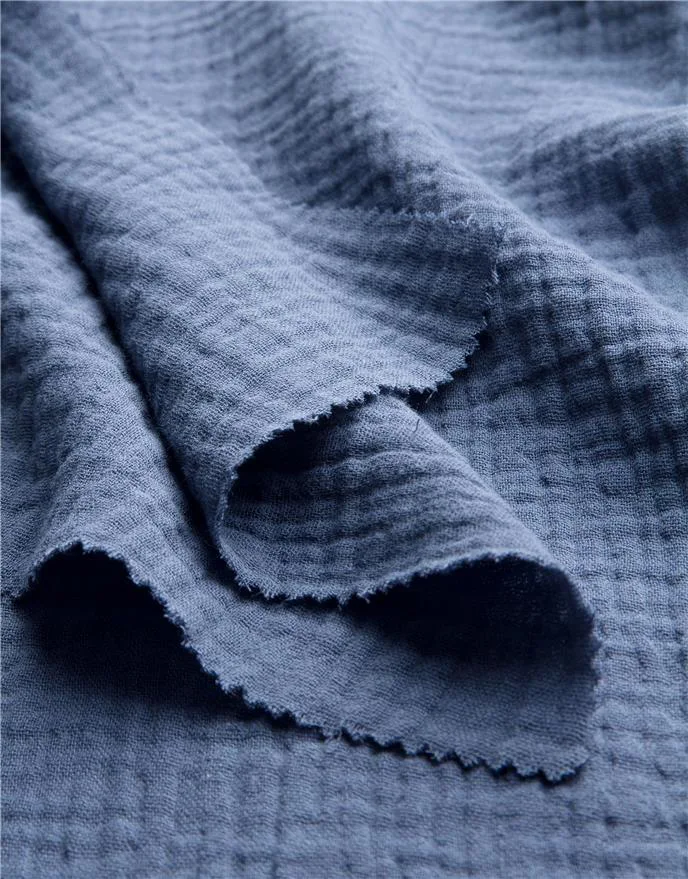 Double Gauze - Plain Sapphire Blue
