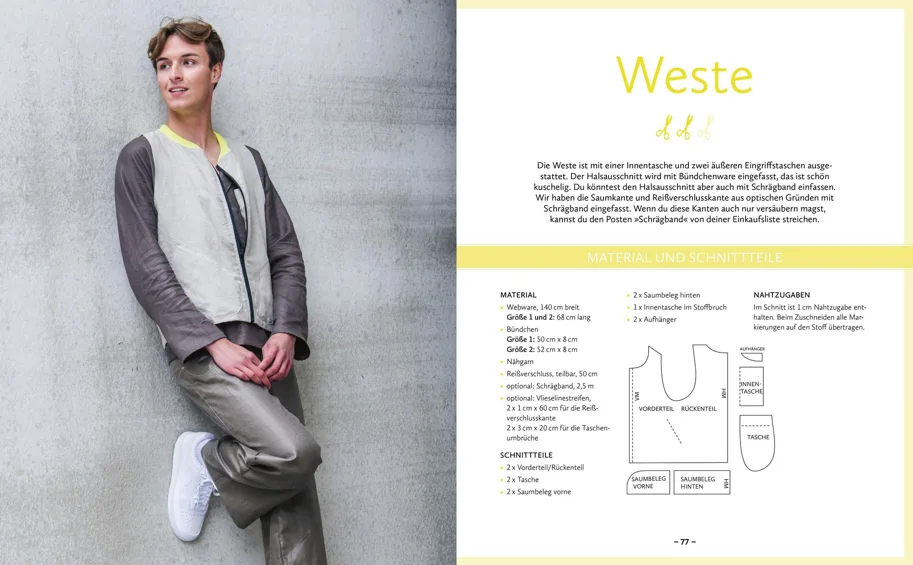 Zero Waste Nähen. 25 Schnittmuster. Zuschnitt ohne Stoffreste - Stefanie Kroth