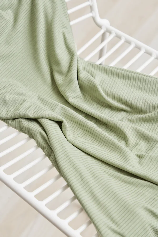 Tencel Modal Derby Ribbed Jersey - Soft Mint