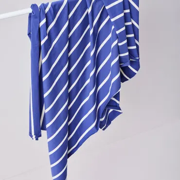 Tencel Modal Nova Stripe Jersey - Lapis Shell