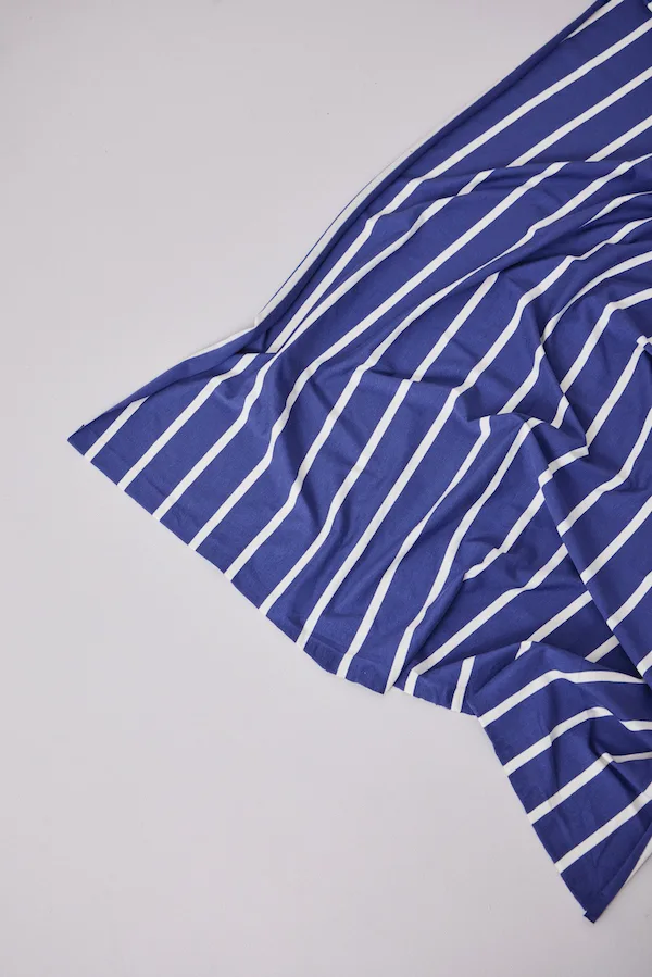 Tencel Modal Nova Stripe Jersey - Lapis Shell